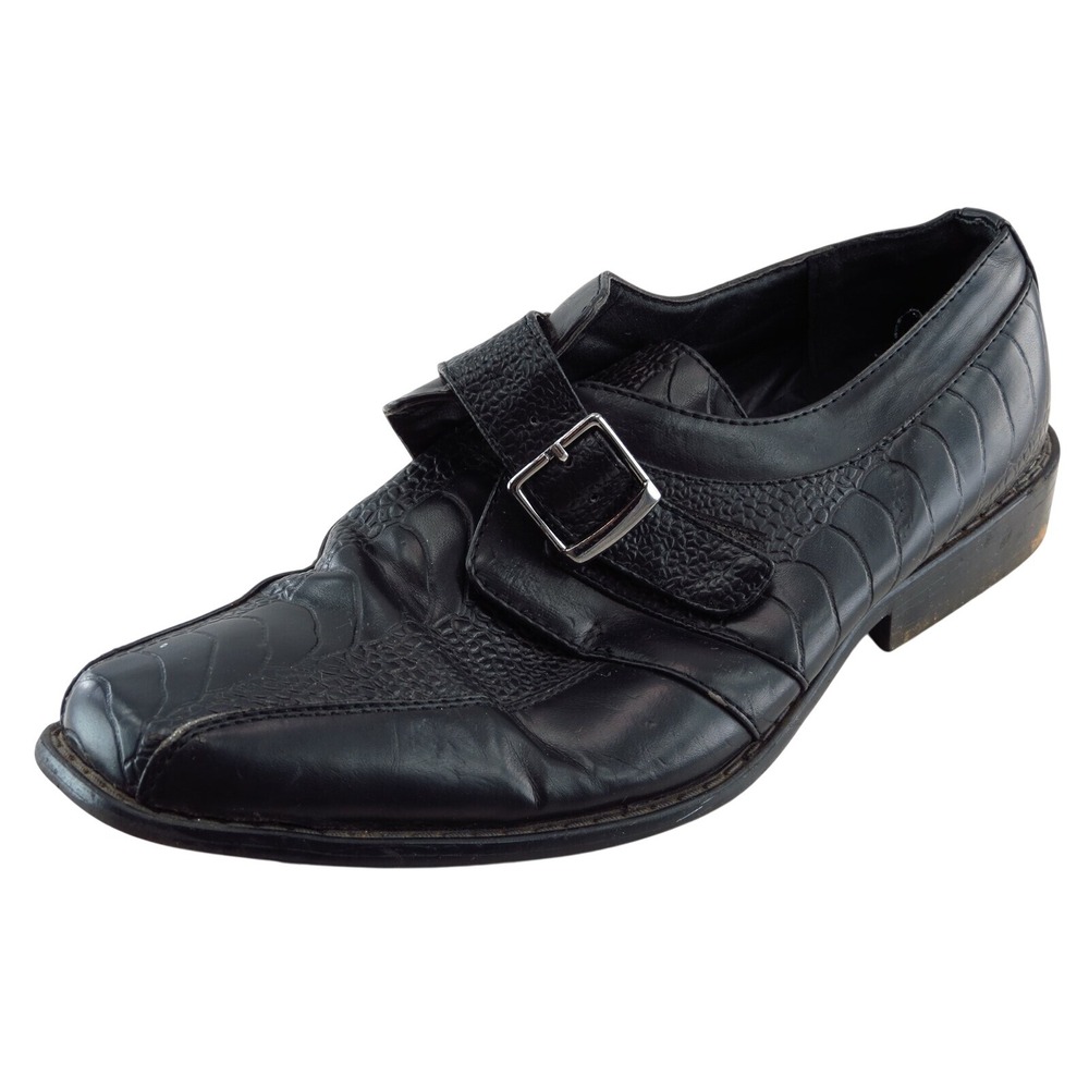 Stacy Adams Womens Monk Oxfords Size 6.5 Black Synthetic Buckle‎ Dress Comfort